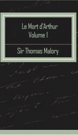 Le Mort d'Arthur: Volume 1_cover