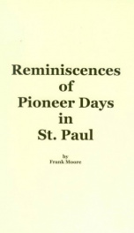Reminiscences of Pioneer Days in St. Paul_cover