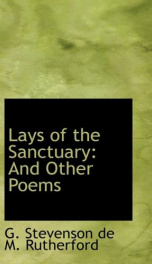 lays of the sanctuary and other poems_cover