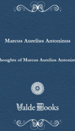 Thoughts of Marcus Aurelius Antoninus_cover