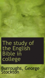 the study of the english bible in college_cover