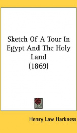 sketch of a tour in egypt and the holy land_cover