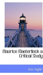 maurice maeterlinck a critical study_cover