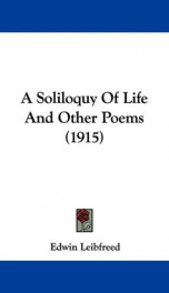 a soliloquy of life and other poems_cover