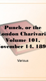 Punch, or the London Charivari, Volume 101, November 14, 1891_cover