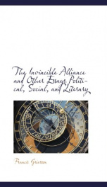the invincible alliance and other essays political social and literary_cover