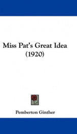 miss pats great idea_cover