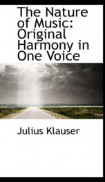 the nature of music original harmony in one voice_cover