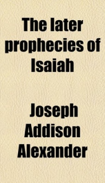 the later prophecies of isaiah_cover