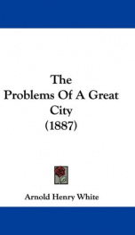 the problems of a great city_cover