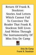 return of frank r stockton stories and letters which cannot fail to convince_cover