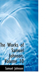 The Works of Samuel Johnson, Volume 10_cover