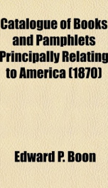 catalogue of books and pamphlets principally relating to america_cover