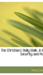 the christians daily walk in holy security and peace_cover