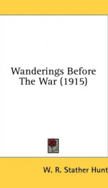 wanderings before the war_cover