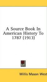 a source book in american history to 1787_cover