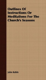 outlines of instructions or meditations for the churchs seasons_cover