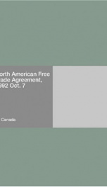 North American Free Trade Agreement, 1992 Oct. 7_cover