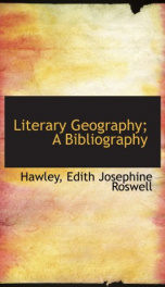 literary geography a bibliography_cover