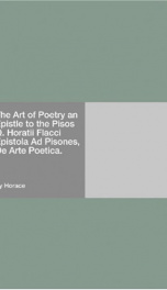 The Art of Poetry an Epistle to the Pisos_cover