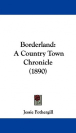 borderland a country town chronicle_cover
