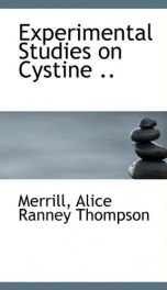 experimental studies on cystine_cover