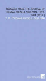 passages from the journal of thomas russell sullivan 1891 1903_cover