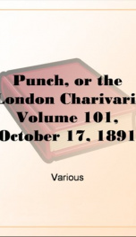 Punch, or the London Charivari, Volume 101, October 17, 1891_cover