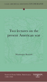 two lectures on the present american war_cover