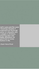 Frost's Laws and By-Laws of American Society_cover
