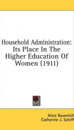 household administration its place in the higher education of women_cover