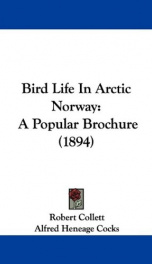 bird life in arctic norway a popular brochure_cover