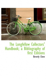 the longfellow collectors handbook a bibliography of first editions_cover