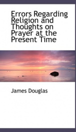 errors regarding religion and thoughts on prayer at the present time_cover