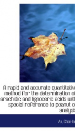 a rapid and accurate quantitative method for the determination of arachidic and_cover