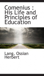 comenius his life and principles of education_cover