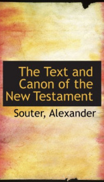 the text and canon of the new testament_cover