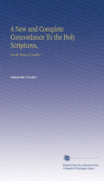 a new and complete concordance to the holy scriptures on the basis of cruden_cover