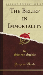 the belief in immortality_cover