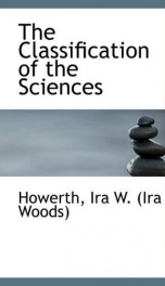 the classification of the sciences_cover