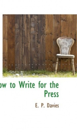 how to write for the press_cover