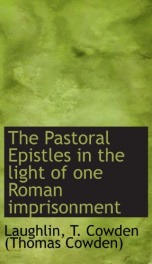 the pastoral epistles in the light of one roman imprisonment_cover