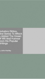 Yorkshire Ditties, First Series_cover