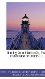 housing report to the city plan commission of newark n j_cover
