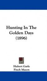 hunting in the golden days_cover