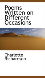 poems written on different occasions_cover