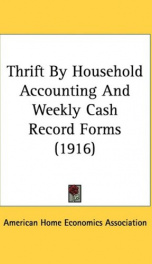 thrift by household accounting and weekly cash record forms 1916_cover