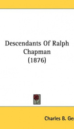 descendants of ralph chapman_cover