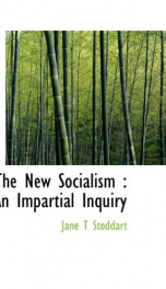 the new socialism an impartial inquiry_cover