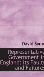 representative government in england its faults and failures_cover